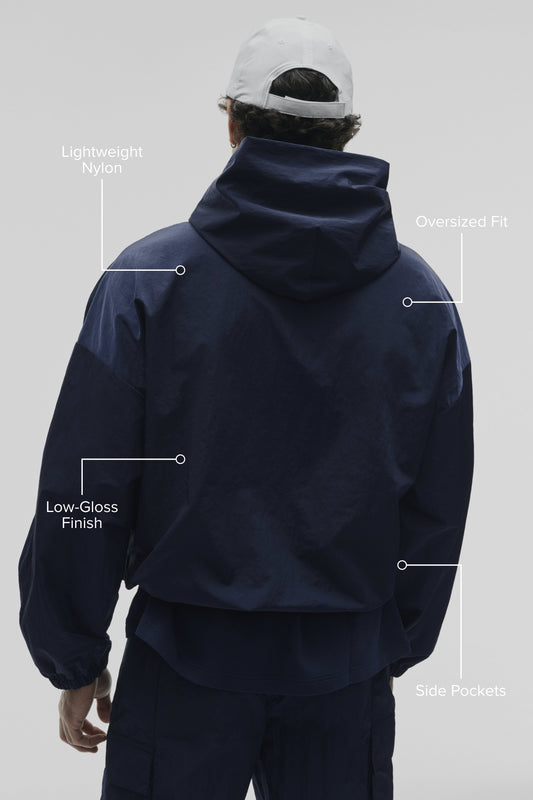 Axis Hooded Pullover - Navy
