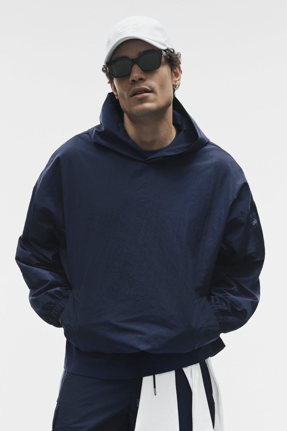Axis Hooded Pullover - Navy