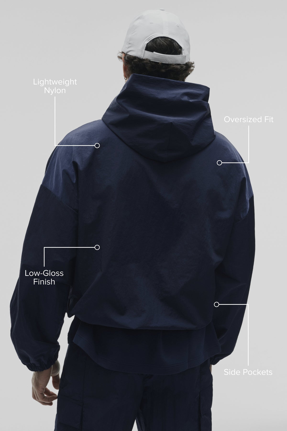 Axis Hooded Pullover - Navy