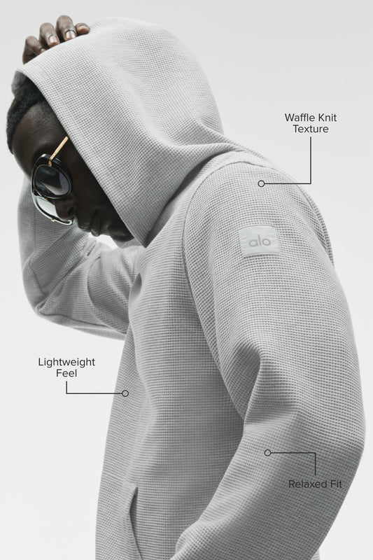 Waffle Lounge Hoodie - Athletic Heather Grey