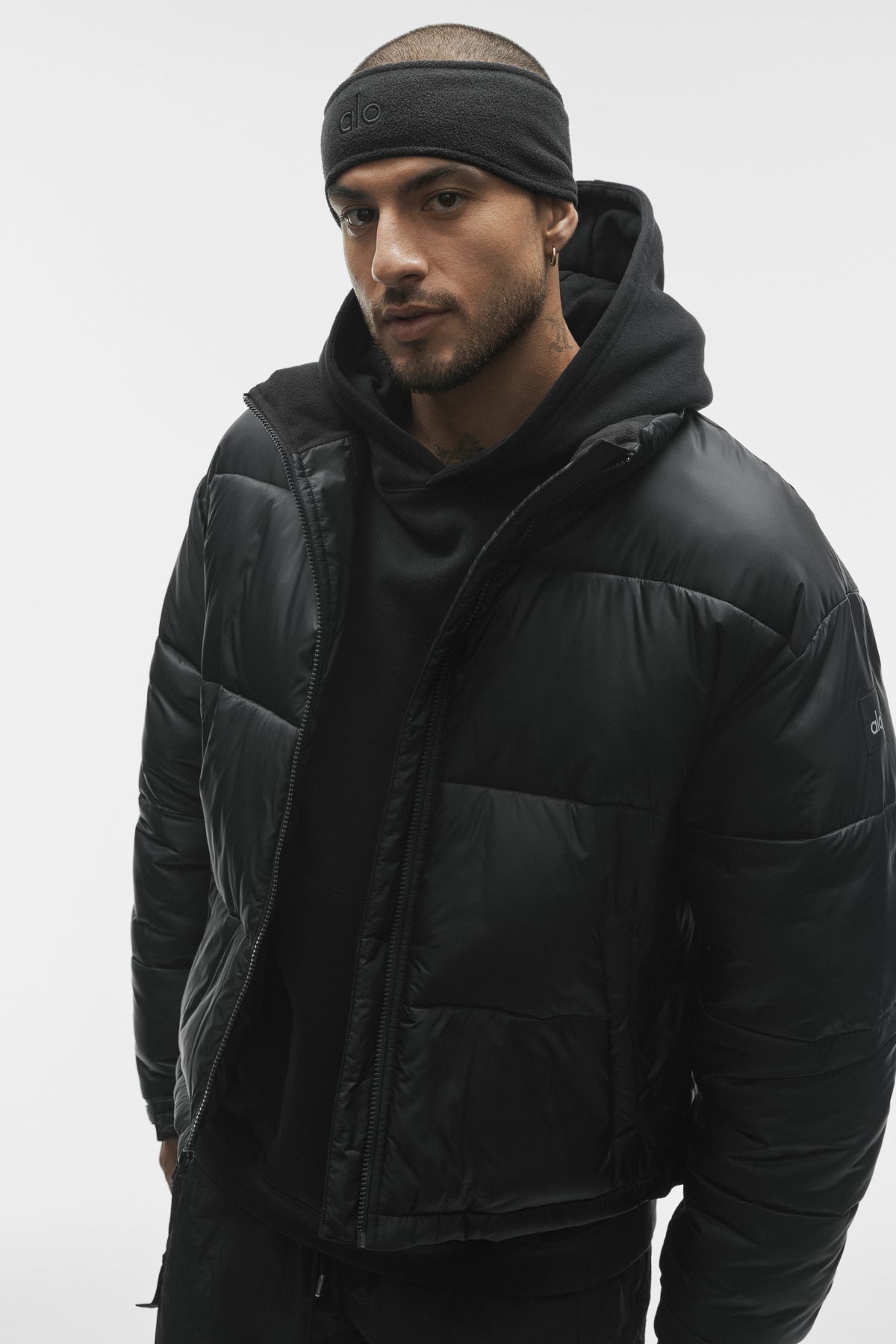 Cold Front Puffer Jacket - Black