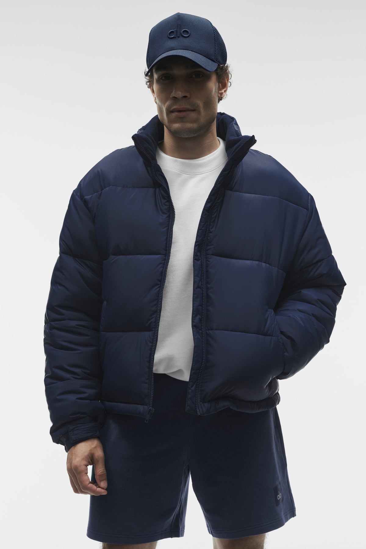 Cold Front Puffer Jacket - Navy