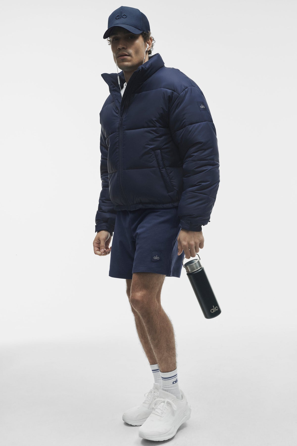 Cold Front Puffer Jacket - Navy