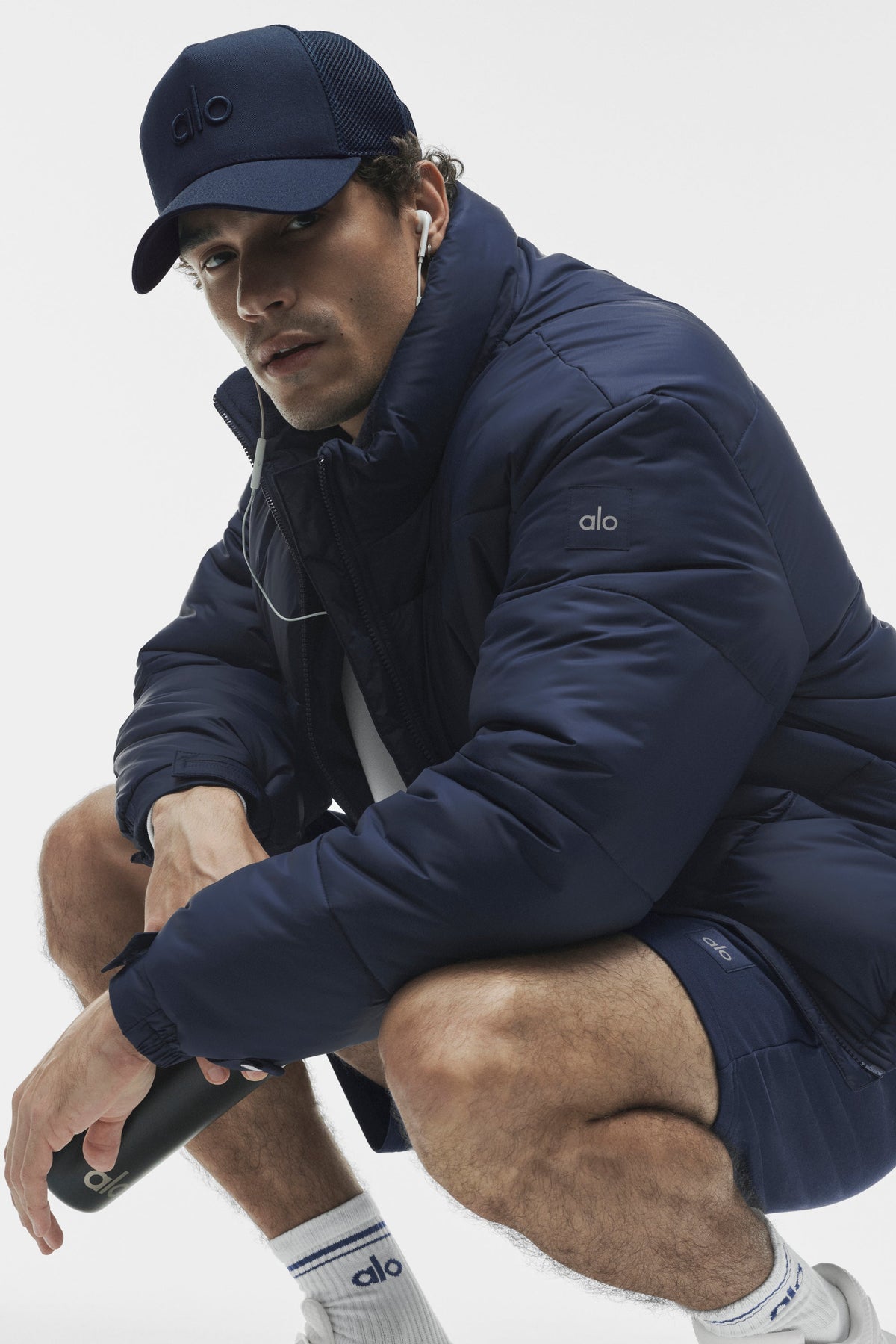 Cold Front Puffer Jacket - Navy