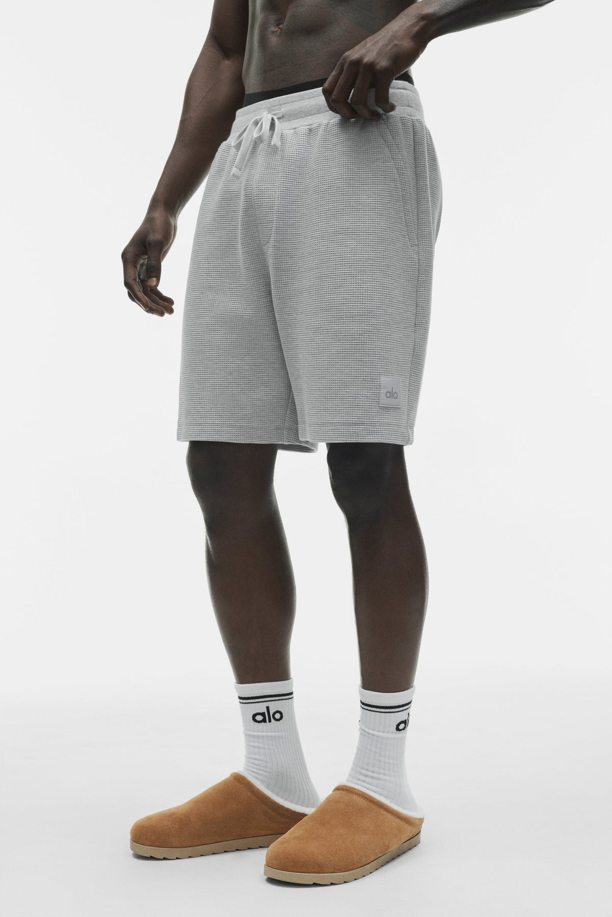 7" Waffle Lounge Short - Athletic Heather Grey
