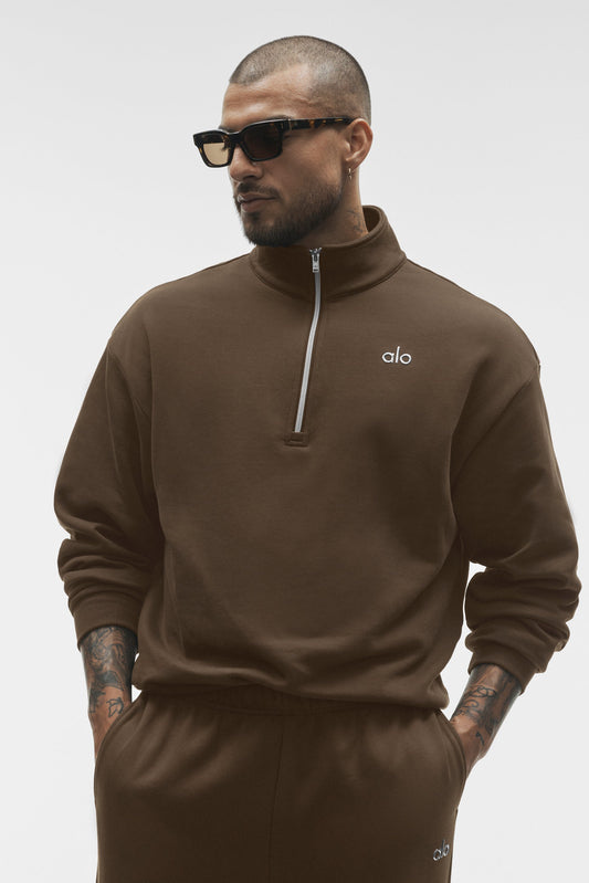 Accolade 1/4 Zip Pullover - Espresso