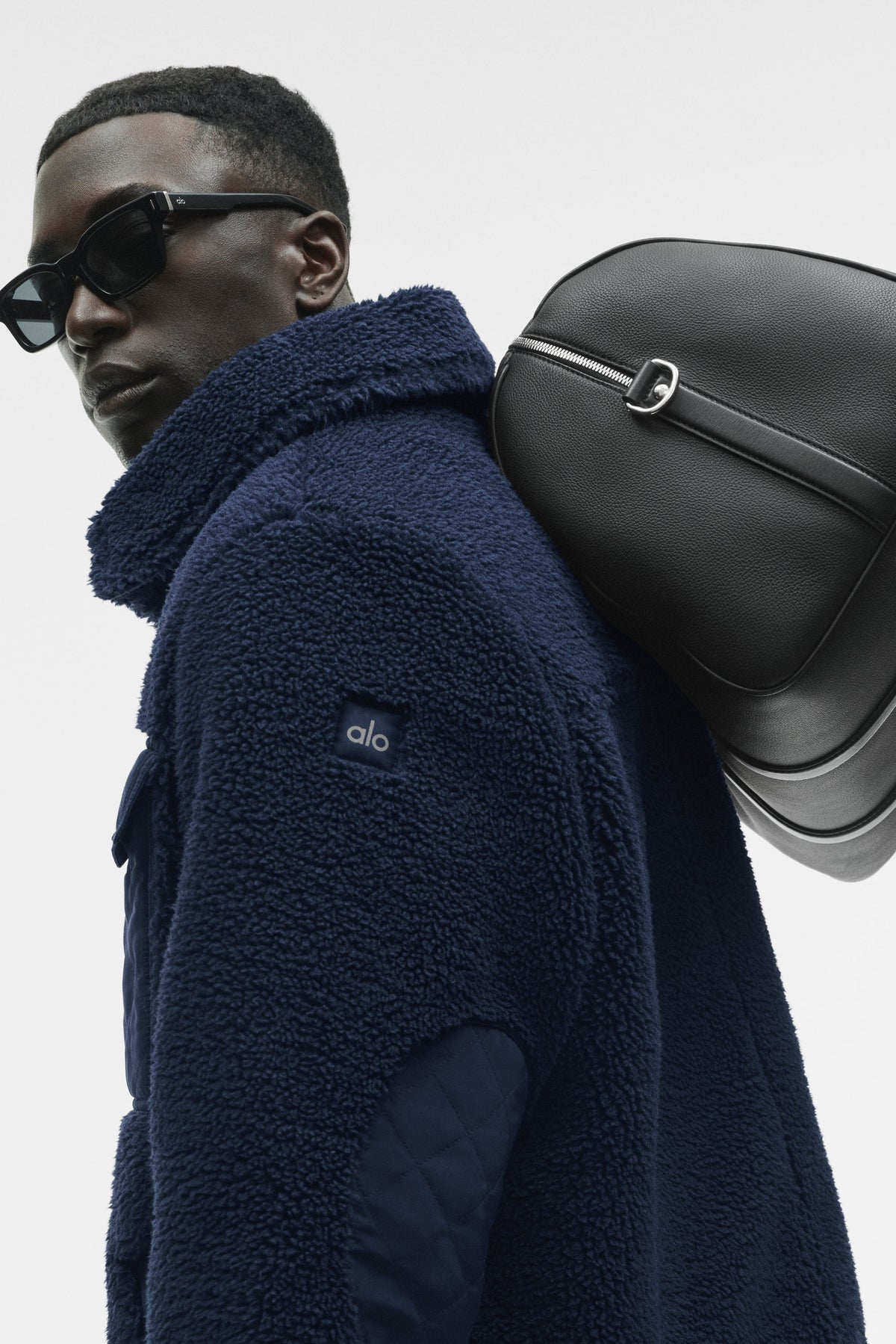 Sherpa Edge Shacket - Navy